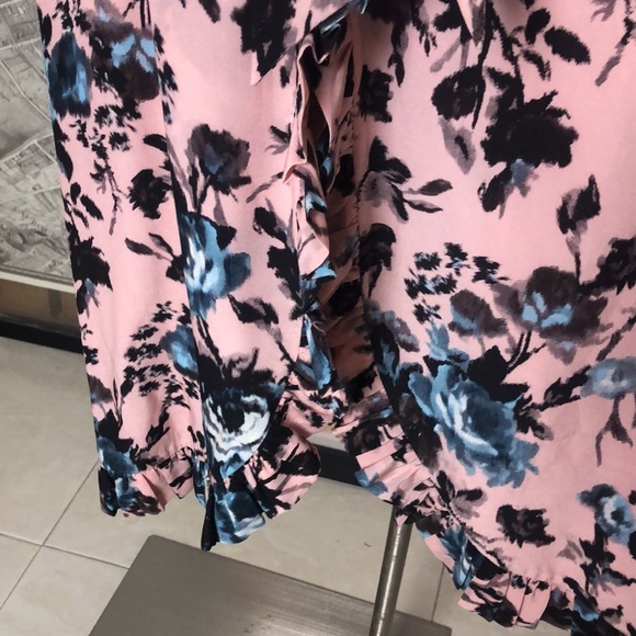 ERDEM SEBLA Floral Pink and Blue Sleeveless Dress Size 6 - Picture 8 of 16